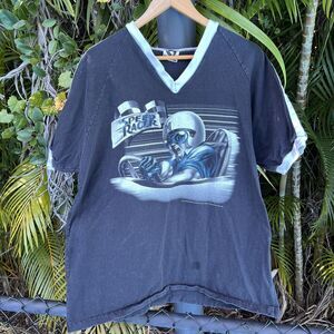 Vintage 90s Speed Racer T-shirt Cartoon The Planet Graphic Black Size OS 1998